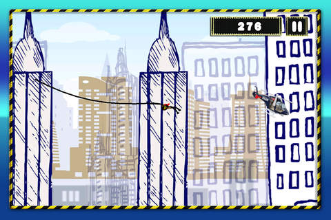 Flying Ninja Thief Swing : Tight-Rope Swinging Urban Robbery Get Away FREE screenshot 2