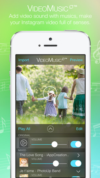 Video Background Music Square - Create Insta Video Music by Add and Merge Video and Song Together fo