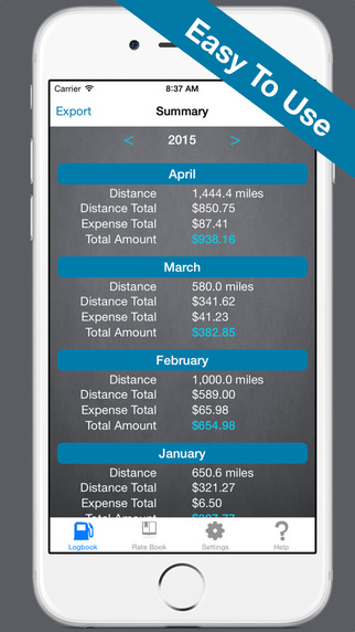 Mileage Expense Log PRO - Miles Tracker for Business Tax and Charity Deductions