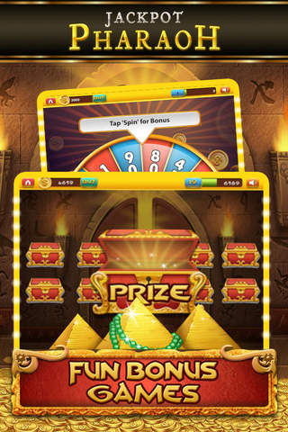 Slots Jackpot Pharaoh King - Lucky 777 Bonanza Slot-machines PRO screenshot 3