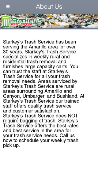 【免費商業App】Starkey's Trash Service-APP點子