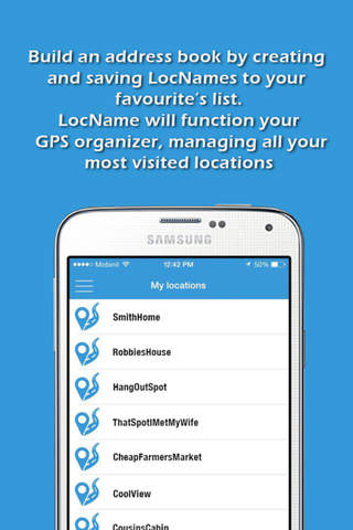 LocName: Address Book with GPS screenshot 3