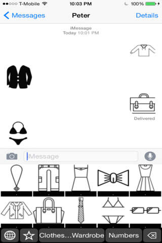 Clothes and My Wardrobe Stickers Keyboard: Chat using Workout Icons screenshot 2