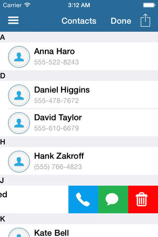 Smart Contacts for iPhone screenshot 2