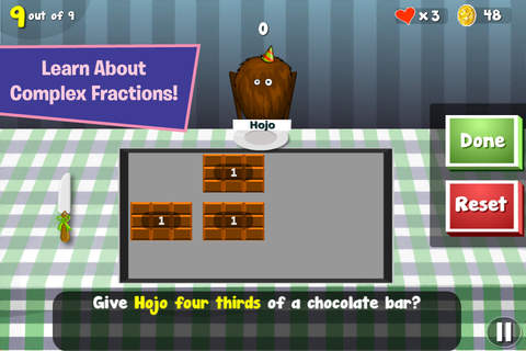 Pizza Party Math: Fun with Fractions - A Sylvan Edge App screenshot 2