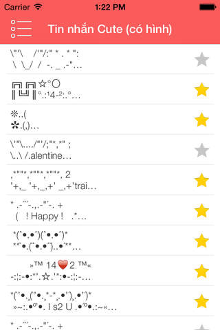 Valentine SMS screenshot 2