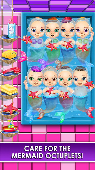 免費下載遊戲APP|Mommy's Octuplets Newborn Babies - My Mermaid Baby Salon Doctor Game! app開箱文|APP開箱王