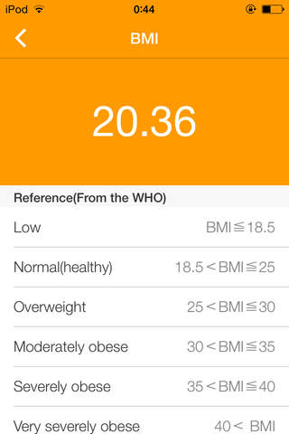 Body Calc PRO-Your health helper screenshot 3