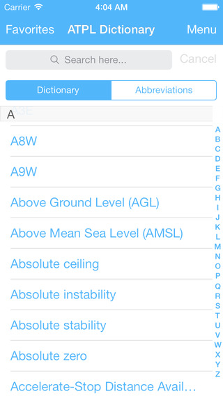 ATPL Dictionary