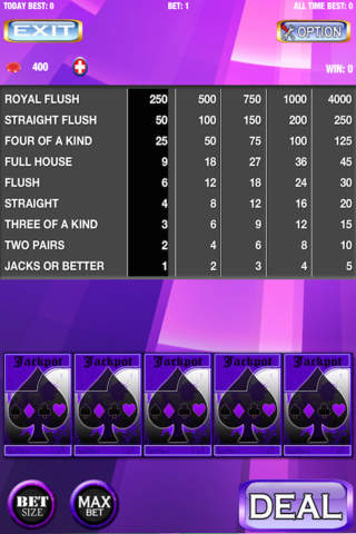 London Video Poker - Royal Magic screenshot 3