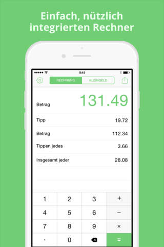 Tipee - Easy bill splitter & tip calculator for groups and individuals. screenshot 3