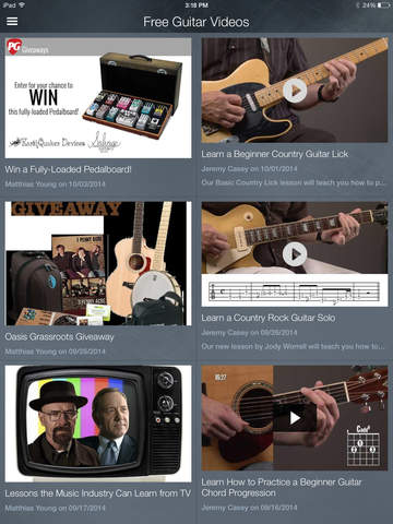 【免費音樂App】Free Guitar Videos-APP點子