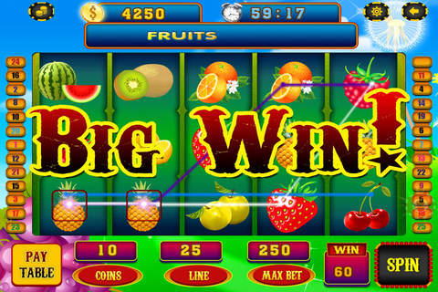 Slots Lucky Fruit Jelly Casino Games Deal Blast Free screenshot 2