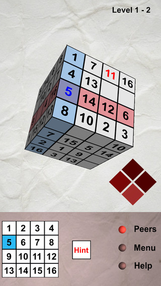 Sudocube - 3D sudoku cube
