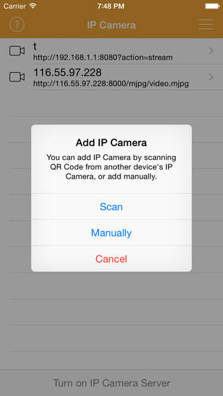 IP Camera for iOS - Turning your iOS device into wireless IP Camera