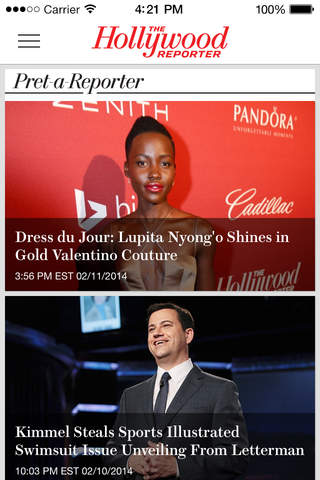 Hollywood Reporter for iPhone screenshot 2