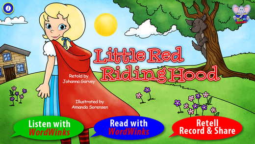 【免費書籍App】Little Red Riding Hood with WordWinks and Retell, Record & Share-APP點子