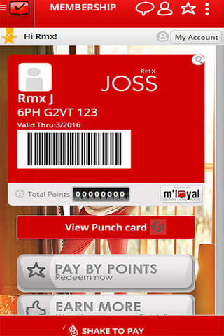 RMX JOSS mLoyal App screenshot 4