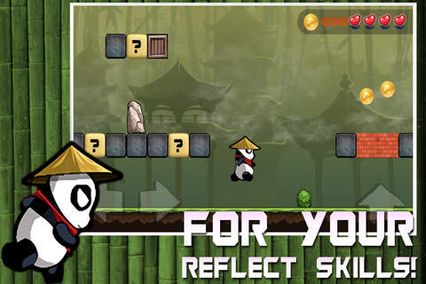 Mr Panda Run - Free Bamboo Forest Racing Dash Game For Kids screenshot 2