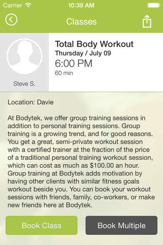 Bodytek Fitness screenshot 4