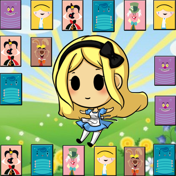 Matching Pairs Card for Alice Wonderland Version 教育 App LOGO-APP開箱王