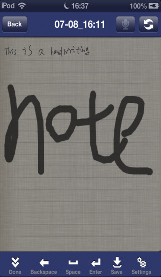 Handwriting Note