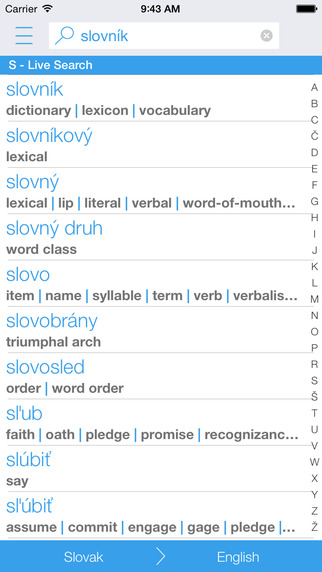 【免費教育App】Slovak English Dictionary and Translator LITE (Slovensko - anglický slovník)-APP點子