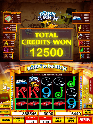 【免費遊戲App】Born to be Rich Slot Machine-APP點子