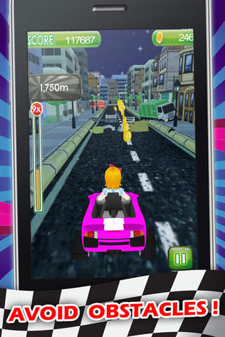 Swift Sally  Go Kart Speed Challenge - PRO - Jump, Slide, Crash And Fall Race screenshot 3