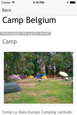 Camp Belgium screenshot 3