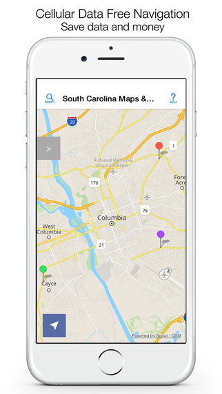 South Carolina Offline Maps Offline Navigation