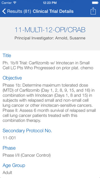 【免費醫療App】Markey Cancer Center Clinical Trials-APP點子