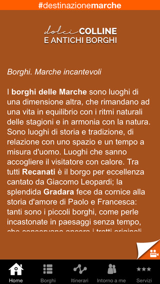 【免費旅遊App】Dolci Colline e antichi Borghi-APP點子