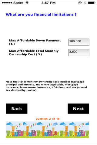 Opti-Mortgage for iPhone screenshot 2