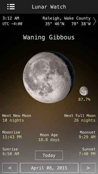 免費下載天氣APP|Lunar Watch Full moon phase calendar app開箱文|APP開箱王
