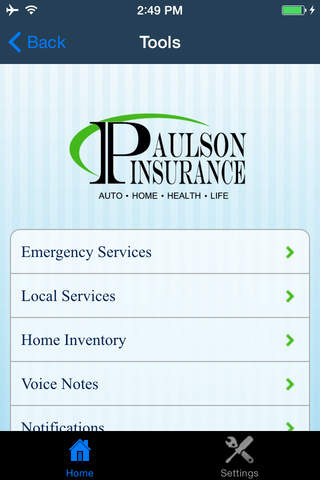 Paulson Insurance screenshot 2