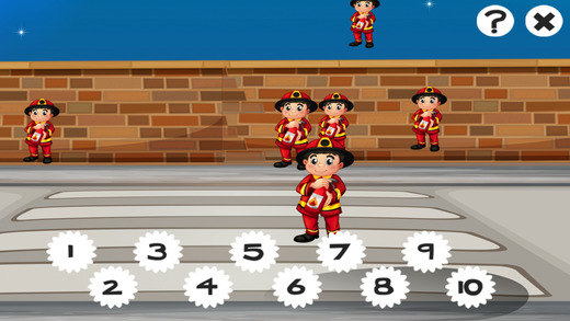 【免費遊戲App】A Firefighter Counting Game for Children: Learning to count with firemen-APP點子