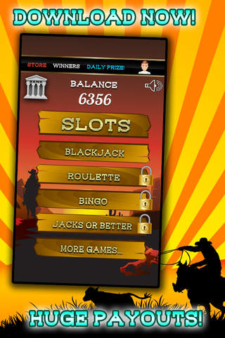 Blackjack with Cowboy Casino, Blitz Party Slots, Double Bingo and Big Wheel Vegas Jackpots! screenshot 2