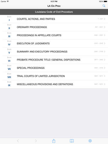 【免費書籍App】LA Code of Civil Procedure (Louisiana Law/Statutes)-APP點子