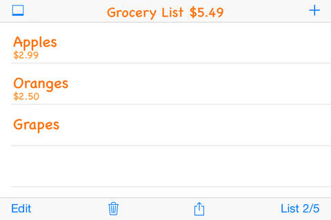 Grocery List App Pro screenshot 2