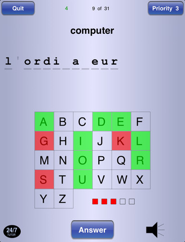 【免費教育App】French Vocabulary 24/7 Language Learning-APP點子