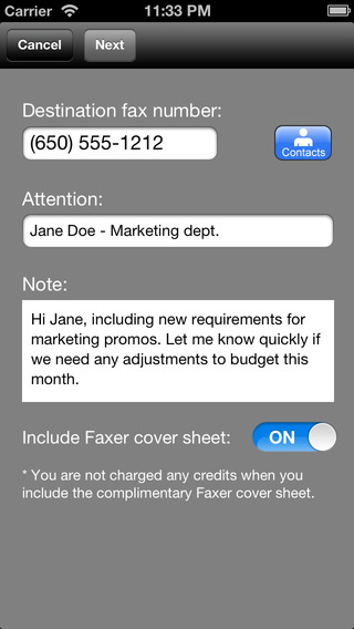 【免費商業App】Faxer™ (a US800.com service)-APP點子