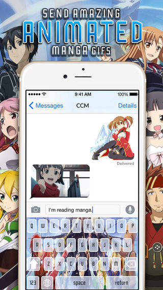 KeyCCMGifs – Manga Anime : Gifs Animated Stickers Game and Emoji For Sword Art Online Edition
