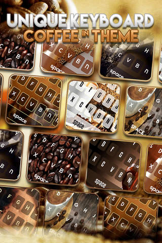 KeyCCM – Coffee Custom : Color & Wallpaper Keyboard Themes in Love a Cup Cafe Break Collection screenshot 3