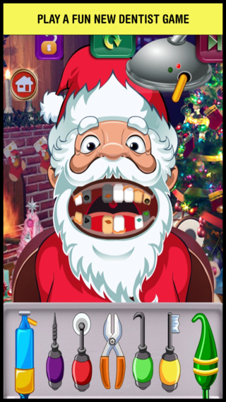 Christmas Crazy Dentist and Little Santa Claus Doctor: fun nose and eye monster xmas hospital kids g