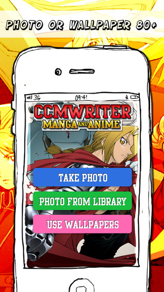 CCMWriter Manga Anime Studio Design Text and Photo Steel Camera Fullmetal Alchemist