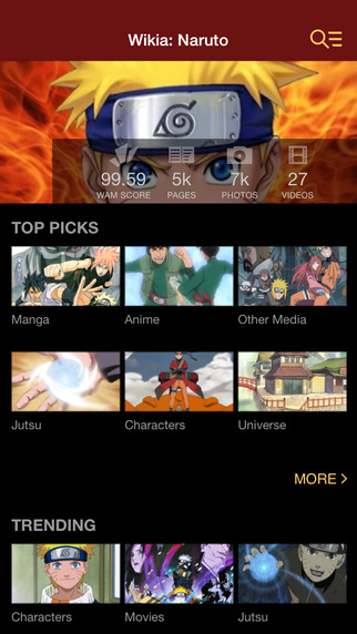 Wikia: Naruto Fan App