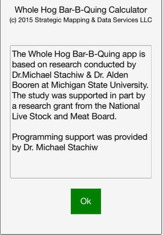 Whole Hog Bar-B-Quing Calculator screenshot 3