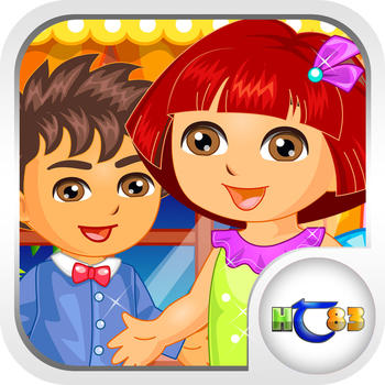 Baby Couple Sweet Valentine: Dora version LOGO-APP點子