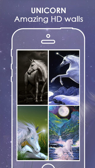 Unicorn Wallpapers HD - Fantasy Rainbow Unicorns and Pony Horses Wallpapers